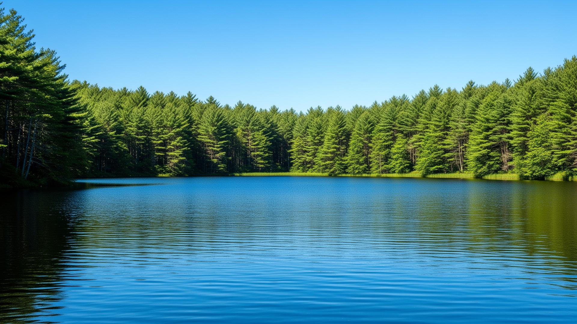 Alpine Lake, a 14-acre private lake in Pocono Township, Monroe County, PA