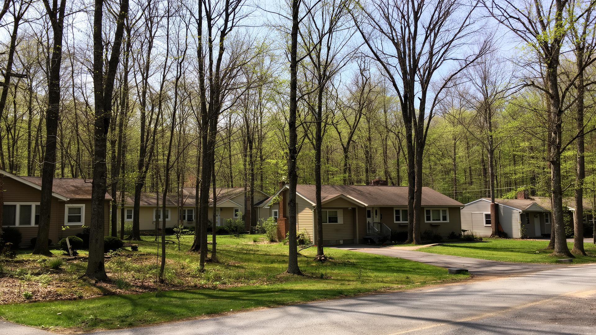 Birches III, a quiet residential neighborhood in Chestnuthill Township, Monroe County, PA