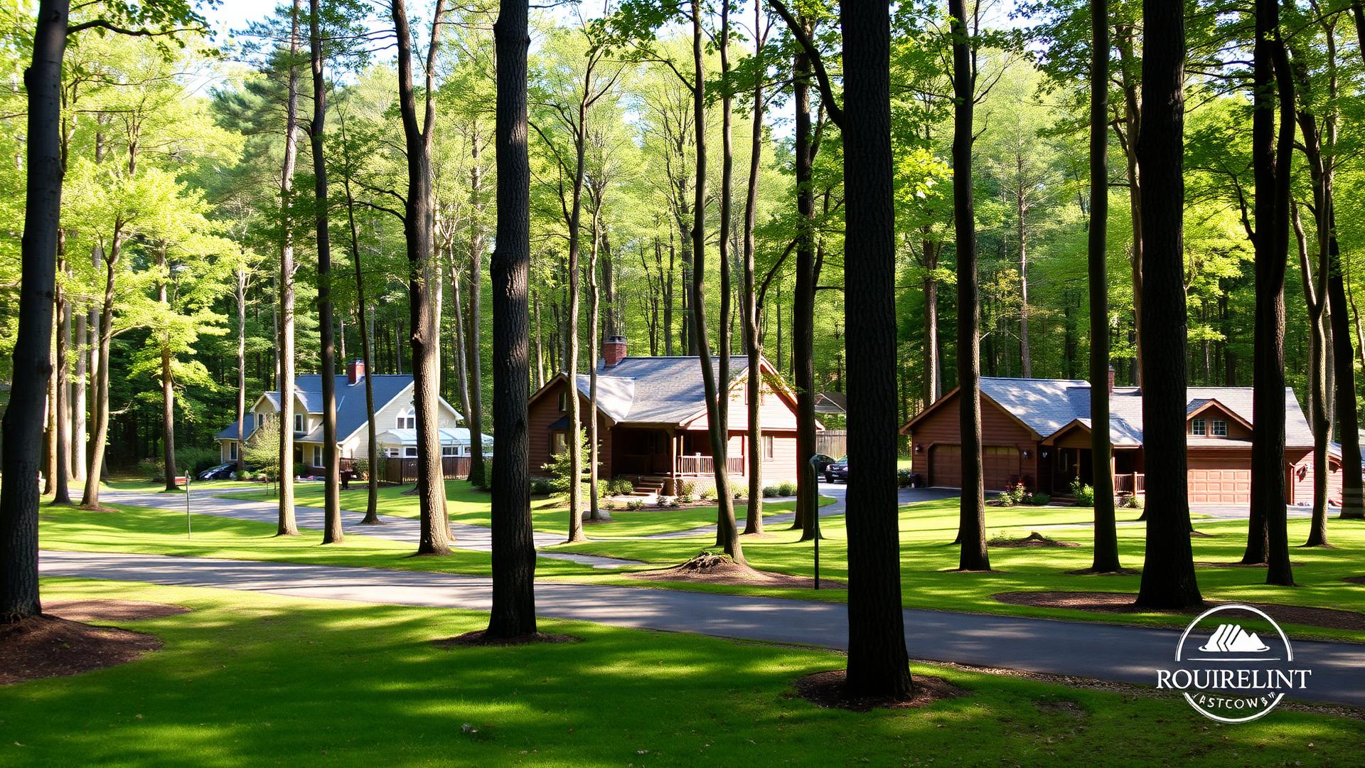 High Country Estates wooded community with larger homes