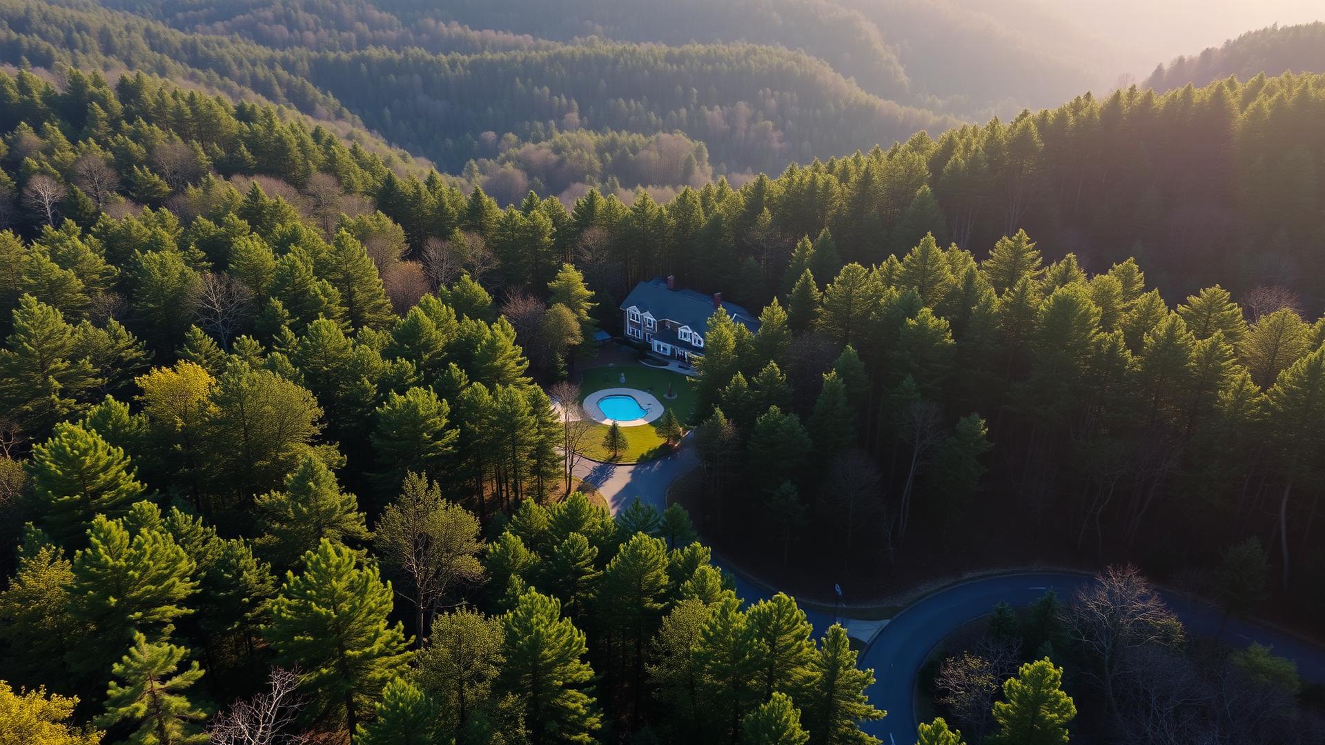 Mount Pocahontas wooded community