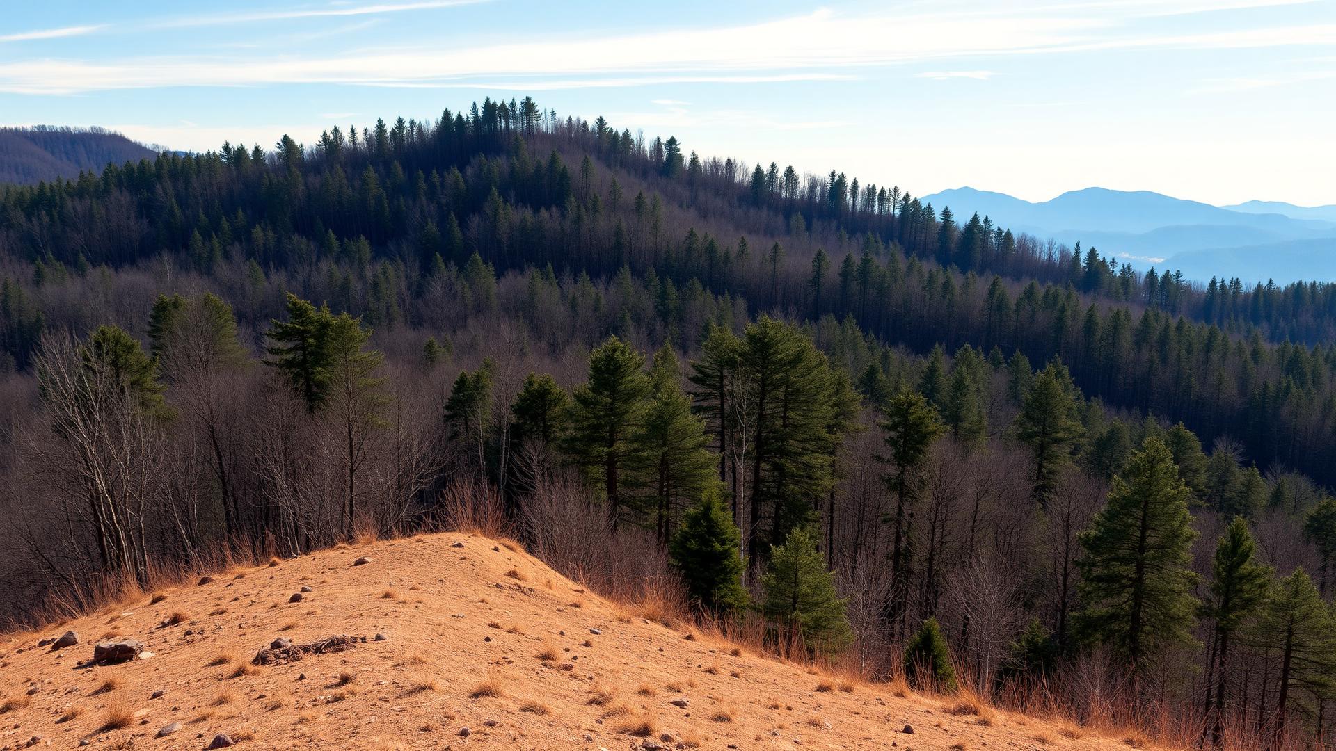 The Escape forested ridge near Greentown
