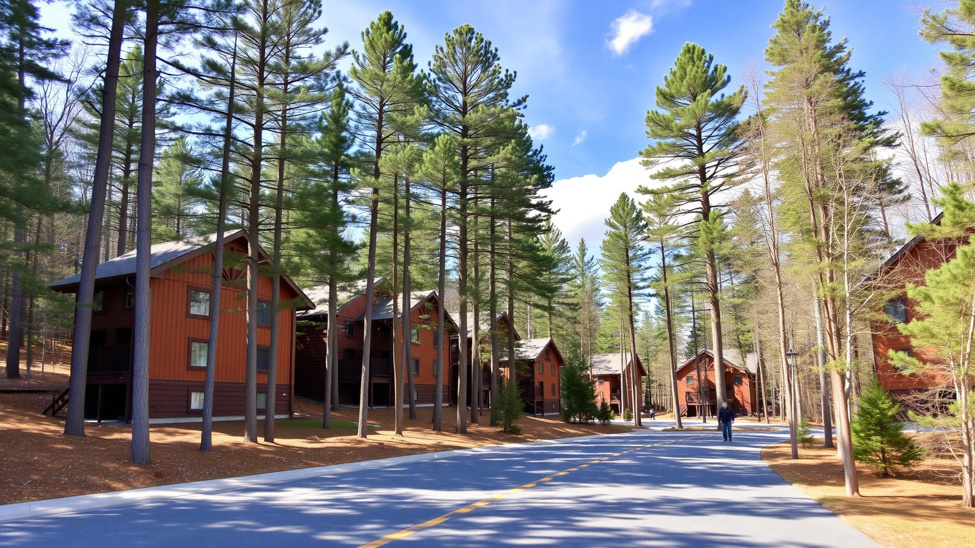 Villages of Blue Heron townhomes near Big Boulder Lake